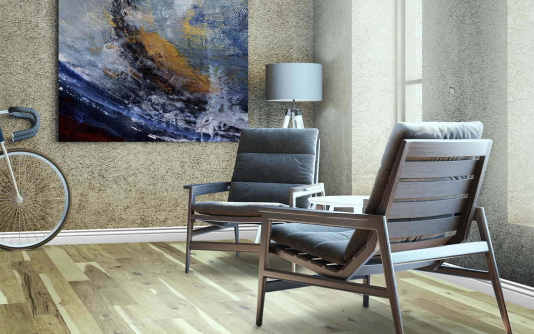 Smooth Hardwood, Hickory Natural, By Vintage Flooring